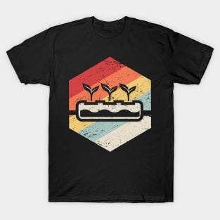 Retro Hydroponics Farming Farmer T-Shirt